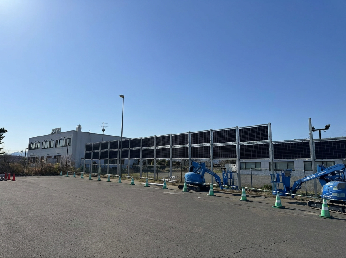 垂直ソーラー施工実績