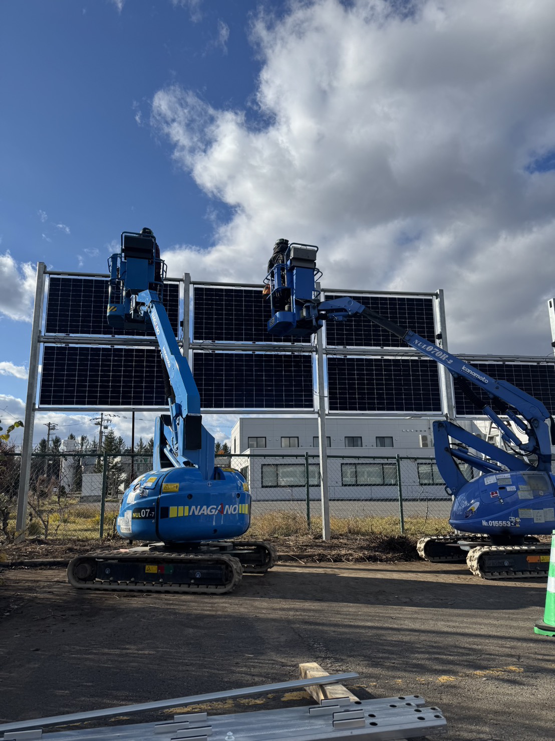 垂直ソーラー施工実績