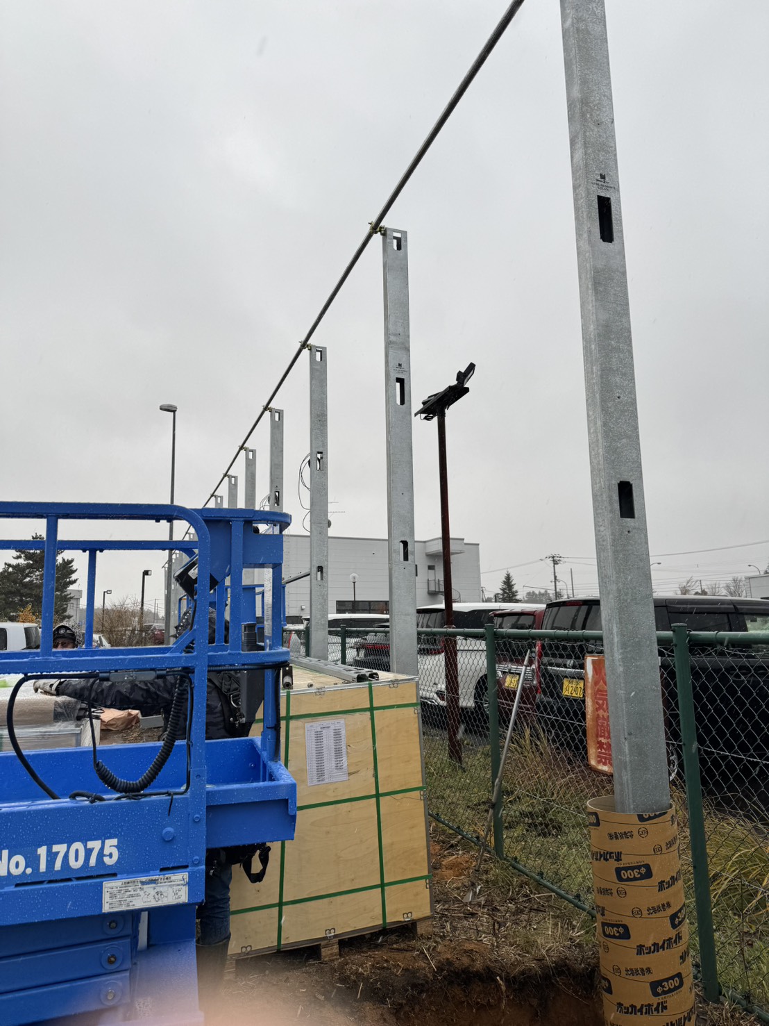 垂直ソーラー施工実績